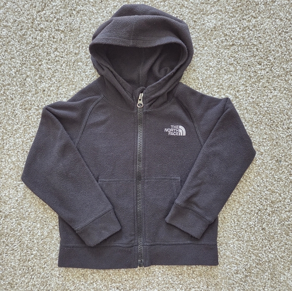 The North Face Other - The North Face Kids Toddler Black Fleece Full Zip Hooded Jacket 2T Sweater Warm